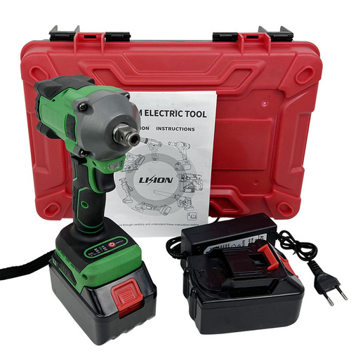 Cross-border supply brushless impact wrench 500 large torque electric wind cannon lithium battery electric wrench frame work woodworking