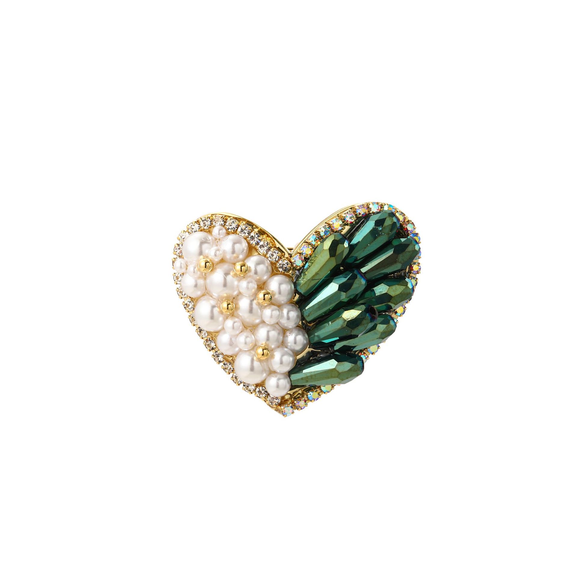 Elegante Forma De Corazón Cobre Mujeres Broches display picture 7