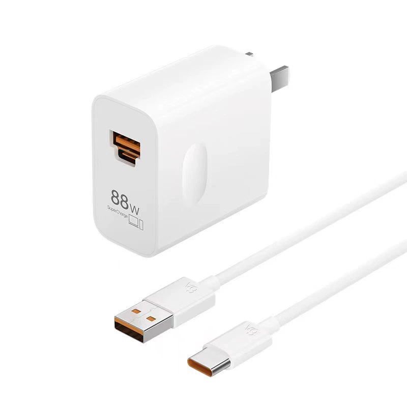 Головка быстрой зарядки на 88 Вт для Huawei Mate60 Pro, двойной порт, совместим с USB-A/C зарядным устройством