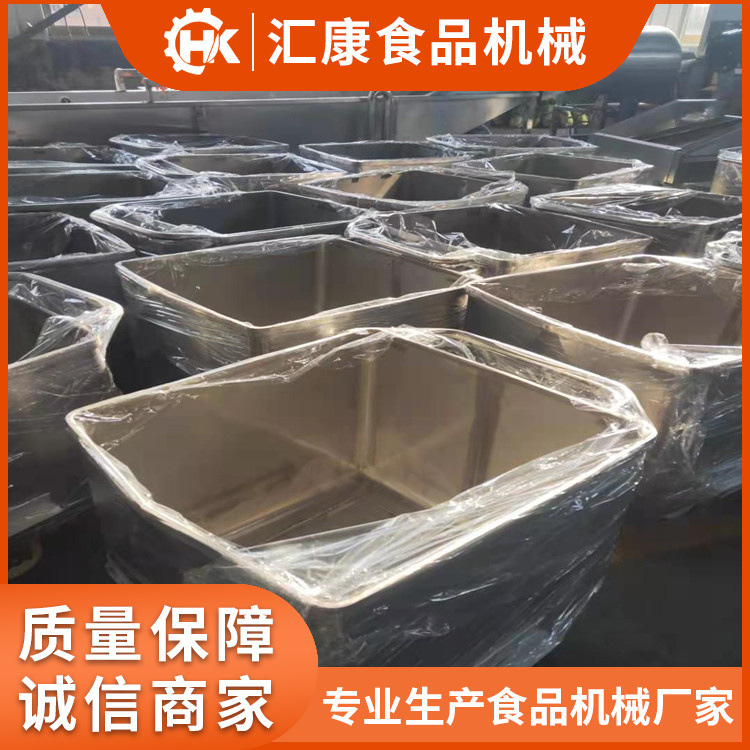 不锈钢冲眼料斗车 猪肉类小推车 酱菜周转车 304材质拉车汇康机械