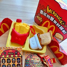 六一儿童节礼物正版麦当劳对讲机玩具麦乐鸡薯条对酱机带背带贴纸
