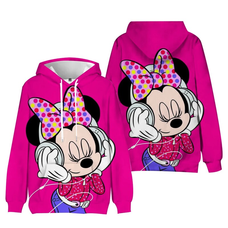 2025 Cross-Border Amazon Independent Station Autum Women's New Minnie Mickey Mouse Disney Printed Women's Sweatshirt