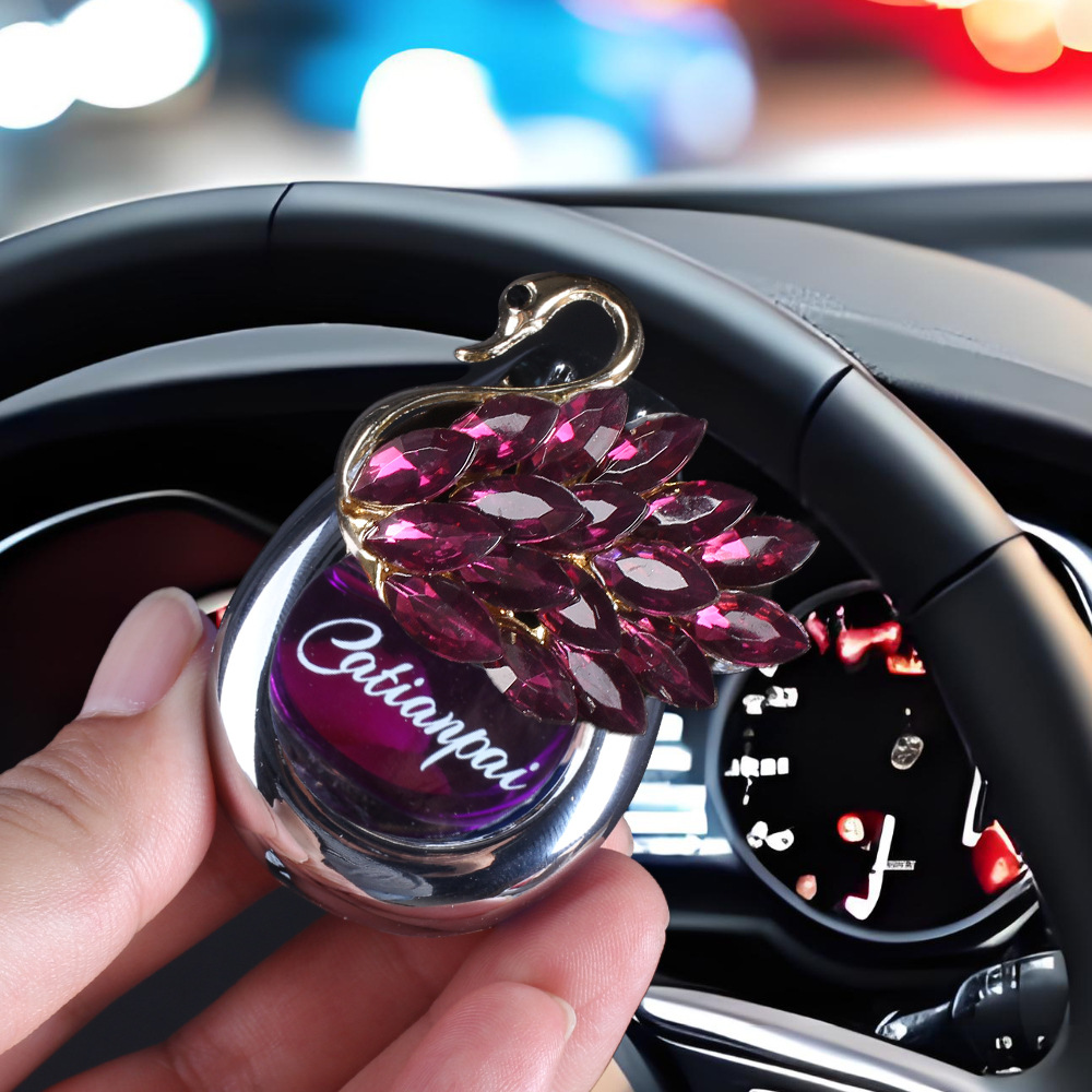 Perfume de automóvil salidas de aire de alta calidad de perfumes de automóviles para damas, perfumes de cignes, adornos de perfume de perfumes duraderos