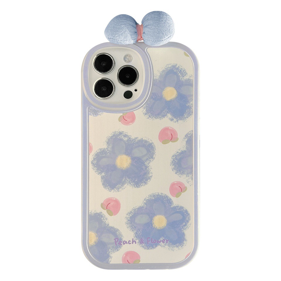 Funda para Teléfono con Lazo 16, Compatible con iPhone 15 Pro Max, Apple 17, Modelo para Mujer 14, Tela 11, Dropshipping 13, Silicona