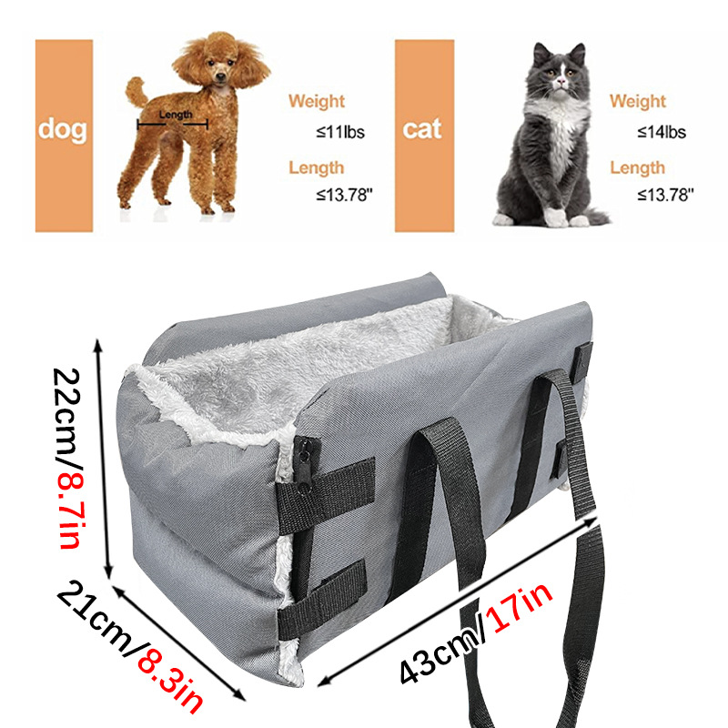 Suministros transfronterizos para mascotas invierno nueva consola central apoyabrazos nido coche nido estera perro gato perro fuera mochila entrega