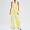 3109 vest+5529-1 wide-leg pants—goose yellow
