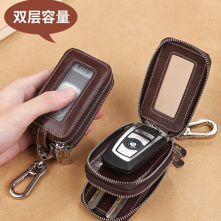 Genuine Leather Texture, High Aesthetic Value, Key Holder for Men and Women, Business Key Storage Bag, Key Protection Cover, Key Storage Gadget Genuine Leather Texture, High Aesthetic Value, Key Holder for Men and Women, Business Key Storage Bag, Key Protection Cover, Key Storage Gadget