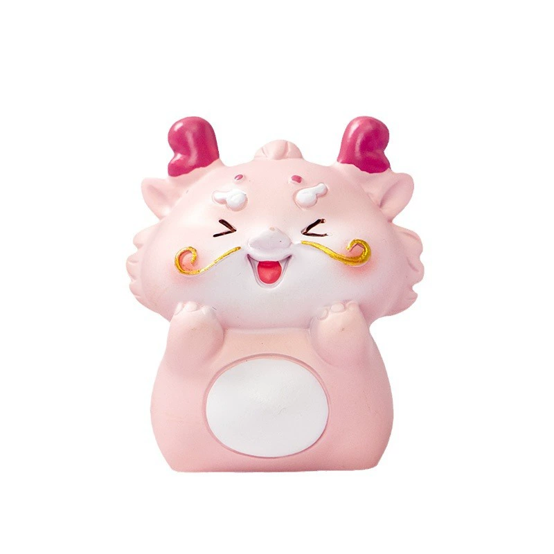 Genuine cartoon happy creative table mascot for office, decorations