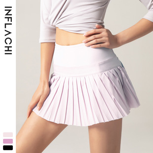 Summer Sports Fitness Shorts for Women, Anti-Exposure, Outdoor Quick-Drying Culottes, Running Breathable Gym Skirt, Tennis Skirt