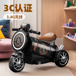 Cross-Border Foreign Trade Specializes in Wholesale Children's Electric Motorcycles, Rechargeable Tricycles with Remote Control, Lights, Music, and Bluetooth Remote Control