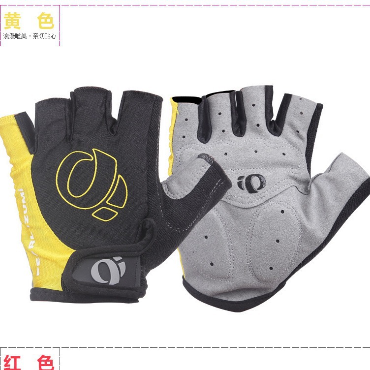 Venta al por mayor guantes de bicicleta guantes de ciclismo bicicleta de una sola palabra metros guantes medio dedo guantes de bicicleta de montaña dedo corto