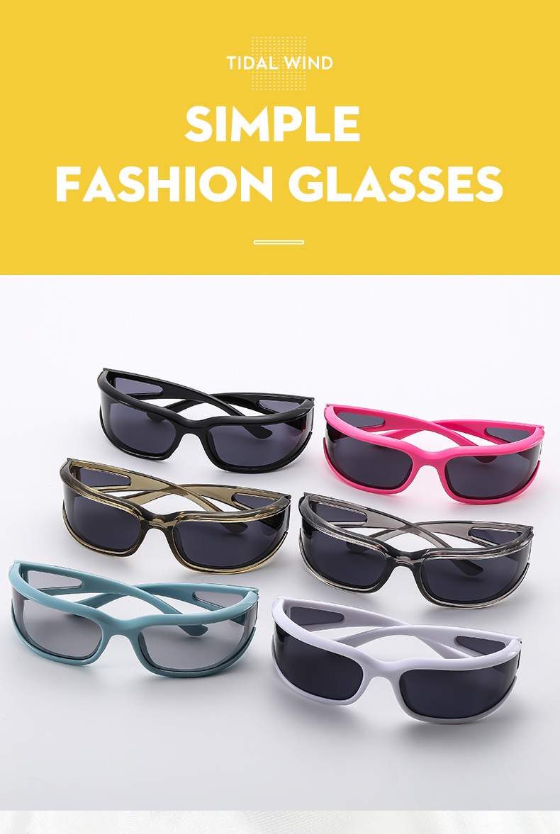 57g Weight Full Frame Glasses Structure Sunglasses Classification PC, UV400 Protection Lens Material Oval Frame Glasses Style Outdoor, Travel Occasion Solid Color Pattern Unisex Gender Streetwear Style Streetwear Solid Color PC UV400 Protection Oval Frame Full Frame Men's Sunglasses 3