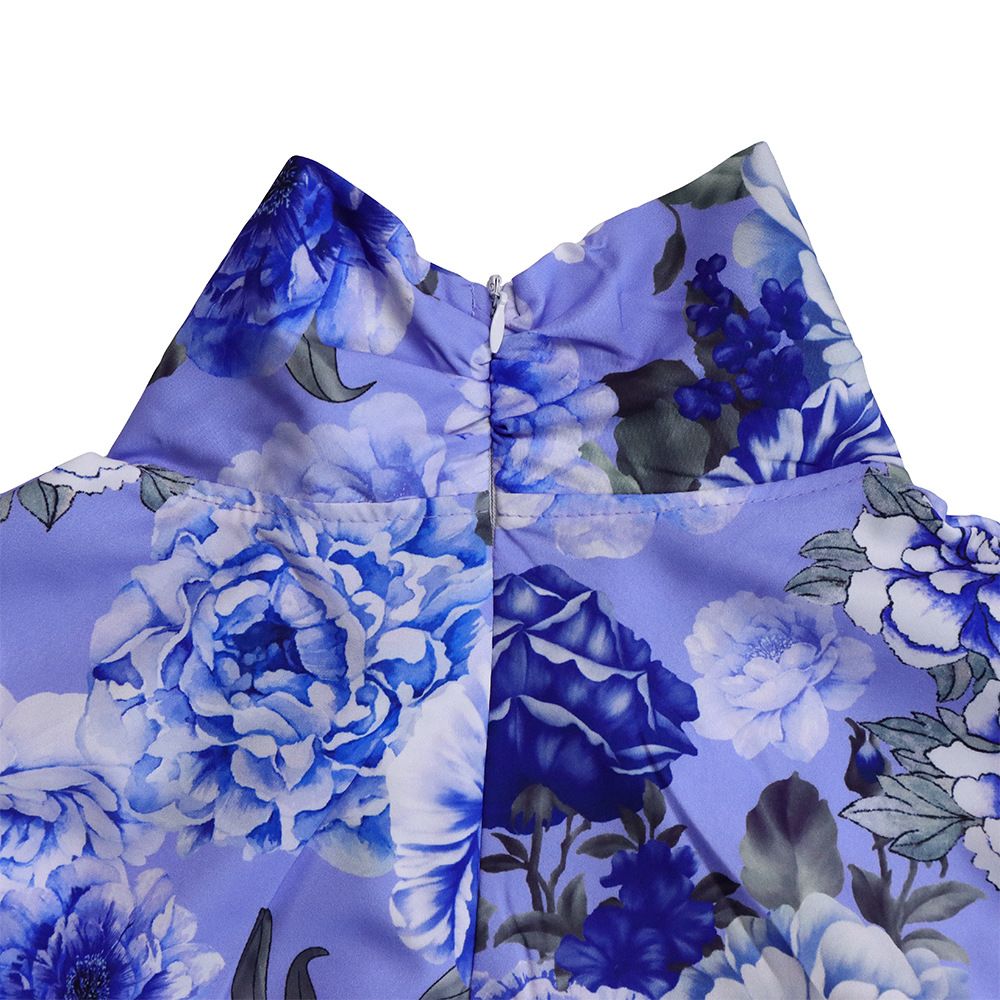 camicie a maniche lunghe stampate casual di grandi dimensioni e pantaloni a gamba larga set due pezzi transfrontalieri_voghion.com