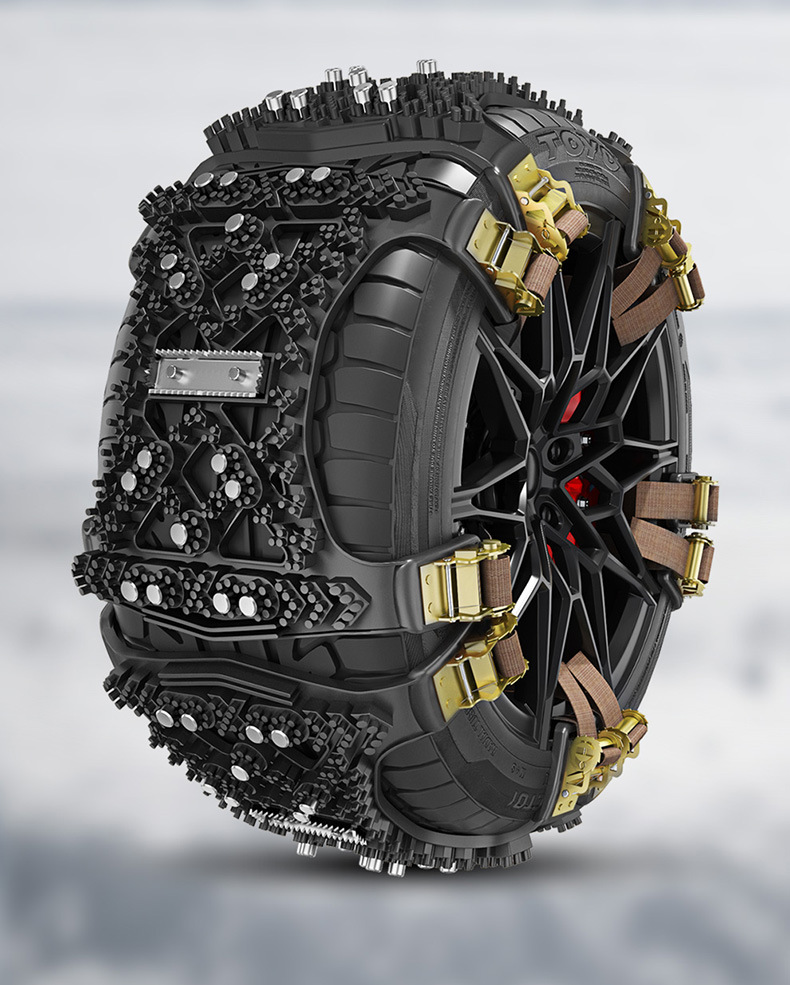 Universal Anti-Skid Chains for Cars, SUVs, and Off-Road Vehicles