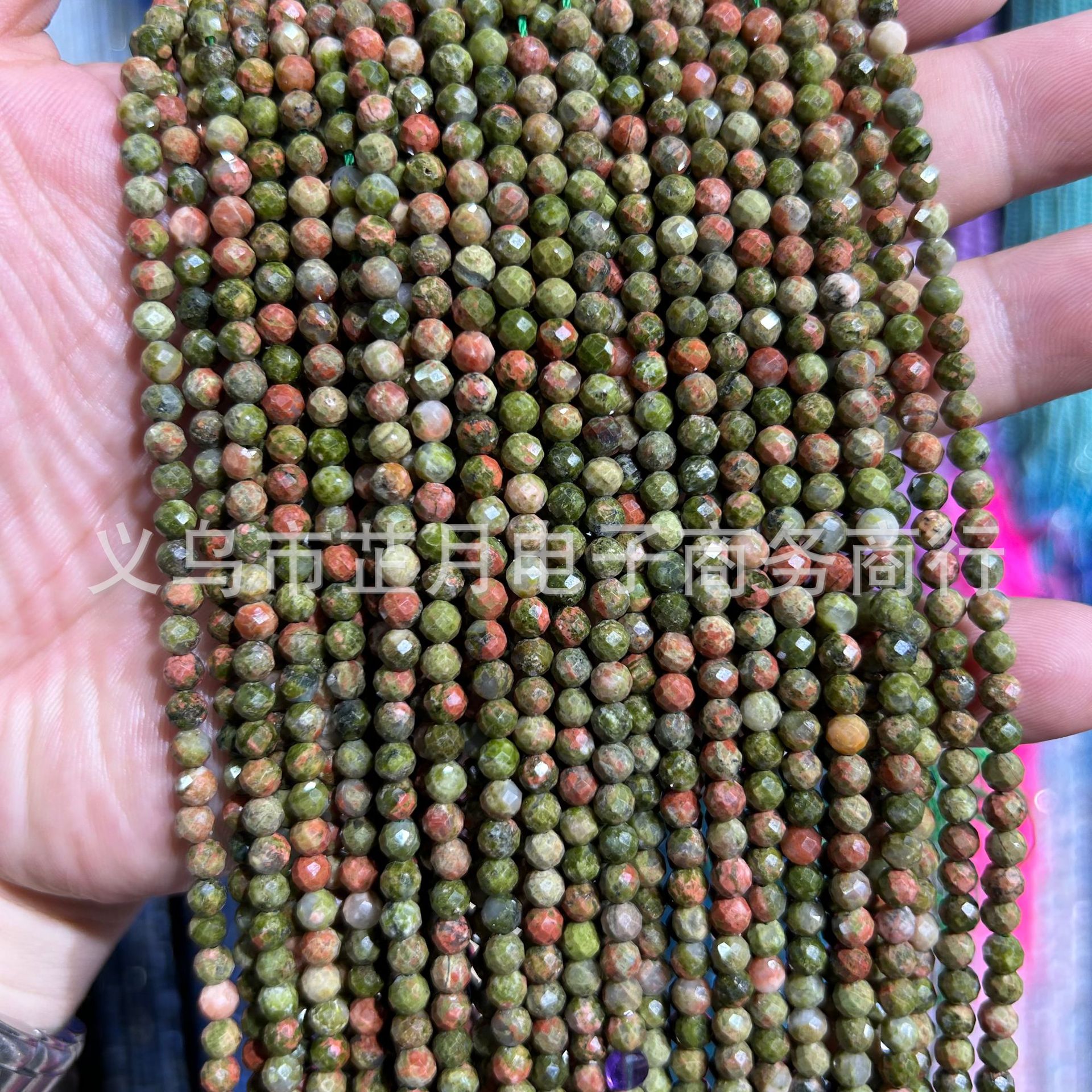 Pequeñas cuentas 2mm3mm4mm facetas todo tipo de ágata Cristal de piedra natural granos sueltos DIY joyería pulsera collar