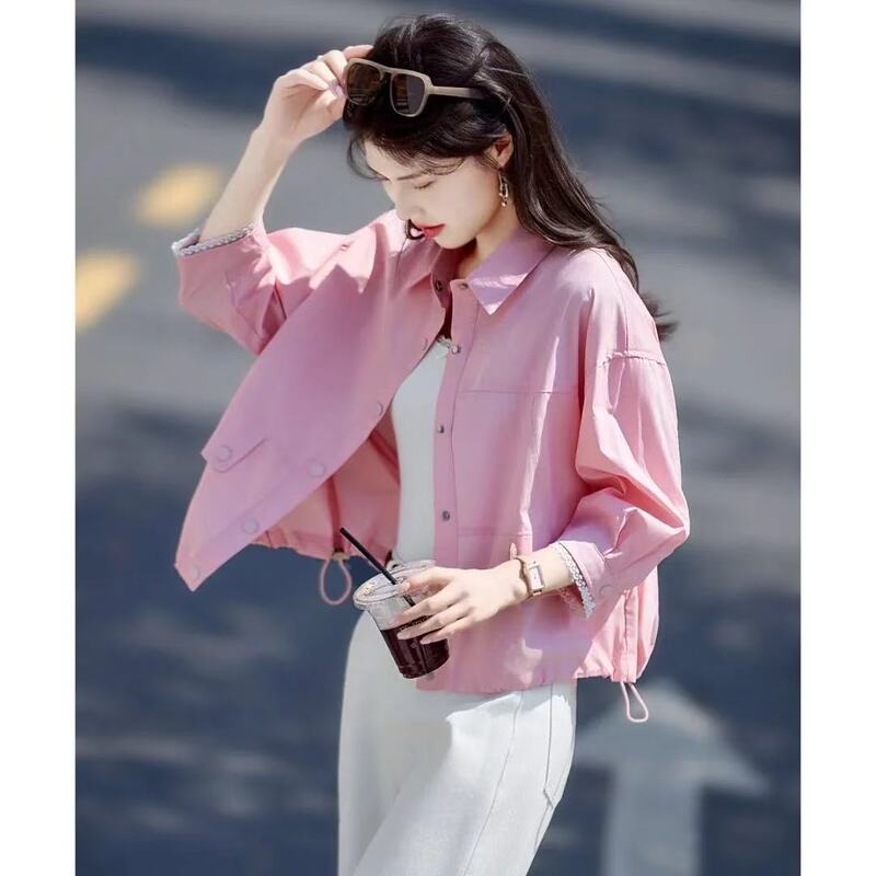 Travel Casual Top 25 Years Summer New Lapel Commuter Party All-Match Women's Fresh Jacket