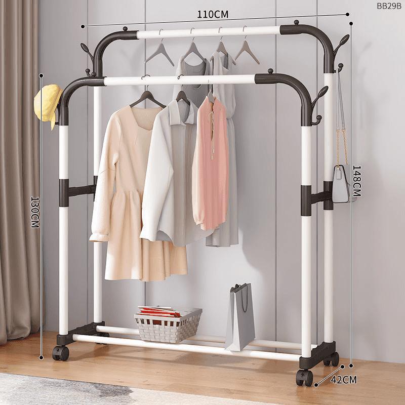 percha de ropa tipo piso para uso doméstico de alto grado colgar prendas de ropa rack varilla telescópica especial para balcón edredón