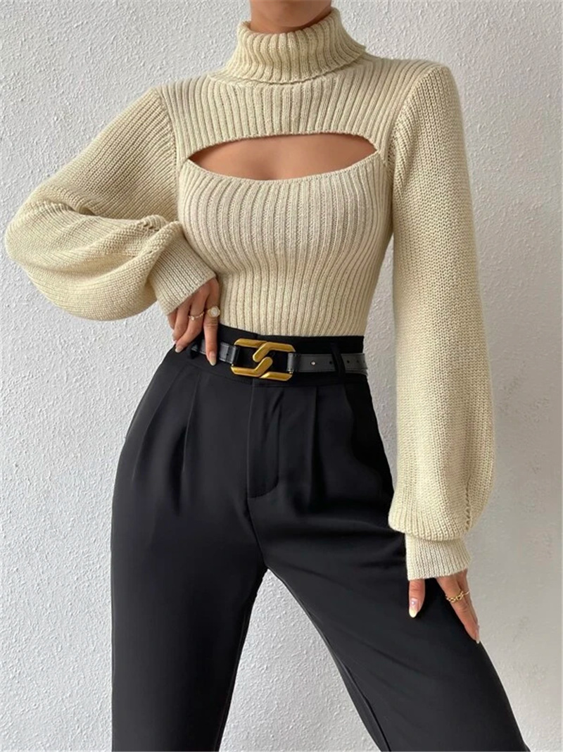 Women's Sweater Long Sleeve Sweaters & Cardigans Elegant Streetwear Solid Color display picture 21