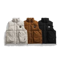 Beijide Men American Tide 2024 Новый зимний комбинезон из хлопка жилет мужской воротник без рукавов MY221