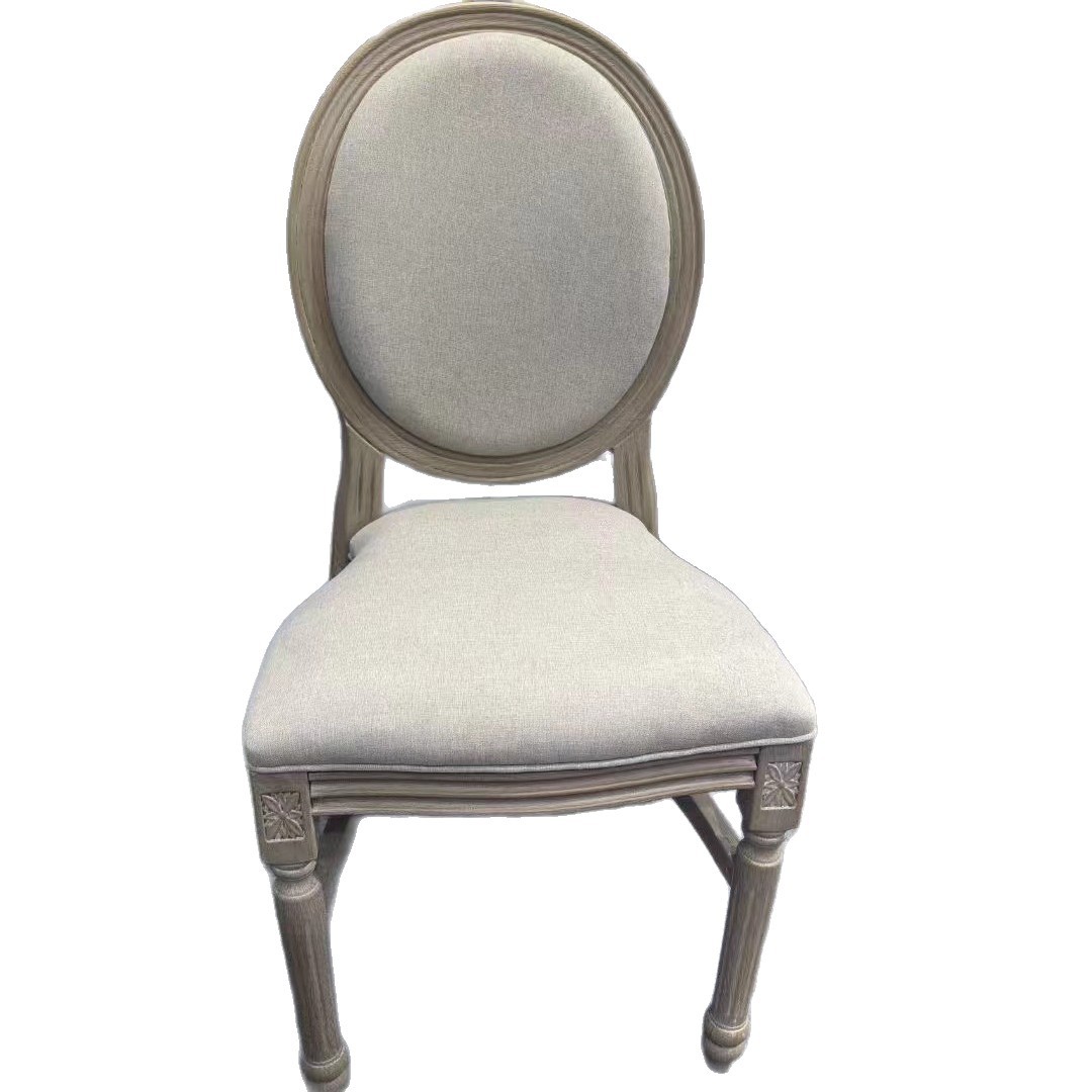 Silla de comedor de plástico Louis Soft Package Silla desmontable Hotel Wedding Banquet Silla redonda Silla de banquete de acrílico