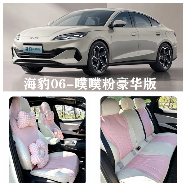 for BYD | BYD Modelə uyğun (Original) oturacaq örtükləri - puff-pink-five-seat-full-coverage-deluxe-edition-seal-06-dedicated