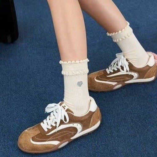 复古德训鞋女2025新款秋季平底百搭休闲板鞋软底女鞋阿甘运动鞋子|undefined