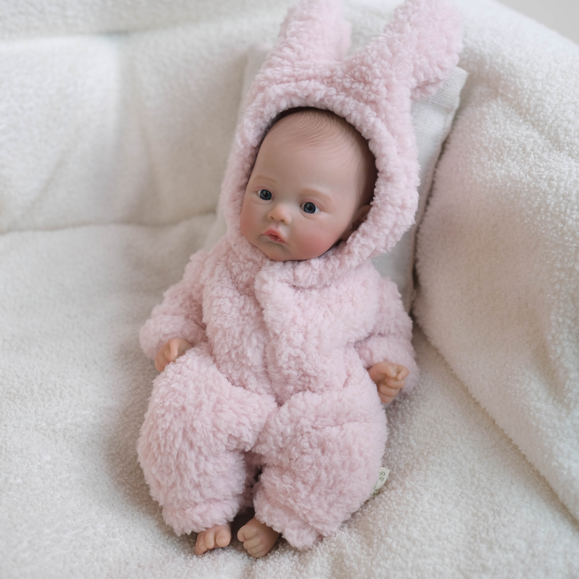 12 pulgadas de polvo para abrir los ojos de peluche camiseta muñeca meadow muñeca de simulación de juguetes, muñeca de plástico