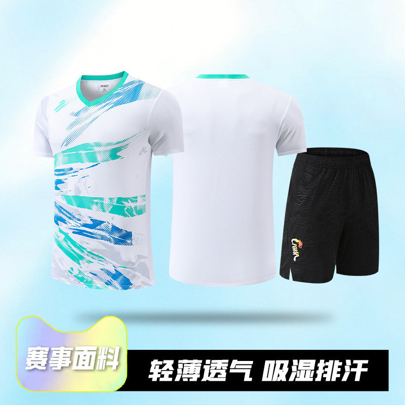 Nuevo juego de tenis de mesa, camisas deportivas de la Copa del Mundo de Asia para hombres y mujeres, uniformes del equipo nacional impresos, uniformes de entrenamiento
