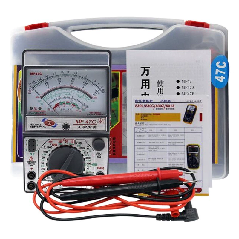 Nanjing Tianyu MF47 стрелочный мультиметр механический Высокоточный зуммер с защитой от горения, полная защита, универсальный счетчик, внутренний Магнитный