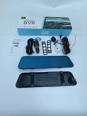 New rearview mirror driving recorder H8 front and rear double recording HD driving recorder support Blue Light Anti-dizziness (Driving recorder) - single-recording-42inch-screen