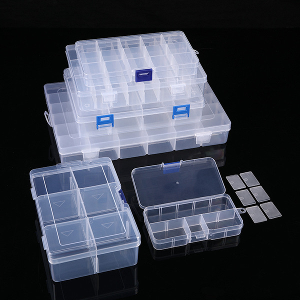 Sub -plastic desktop storage box 10 15 24 Dingjie Diplocked Fishing…