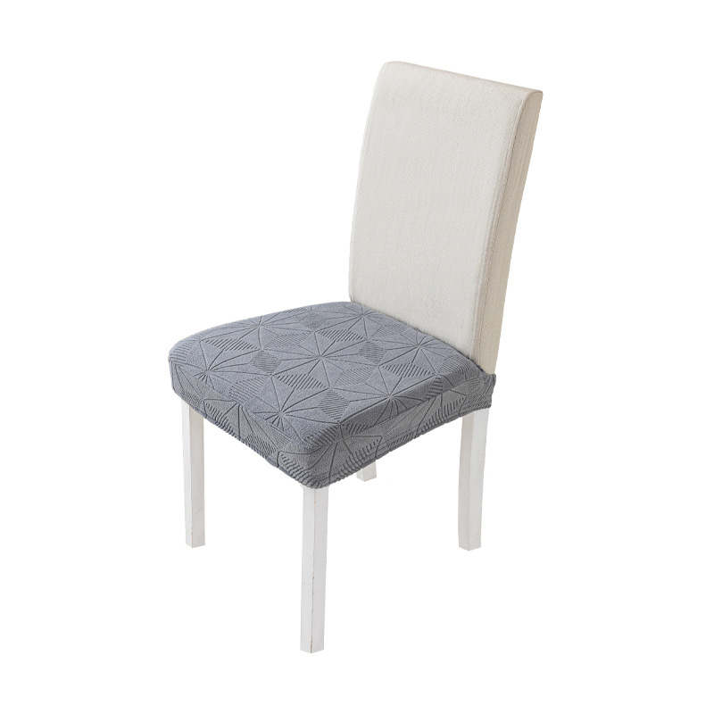Cubierta de silla jacquard transfronteriza personalizada cubierta de silla de espalda recta cubierta de asiento antideslizante universal cuatro estaciones cubierta de cojín de comedor tipo split