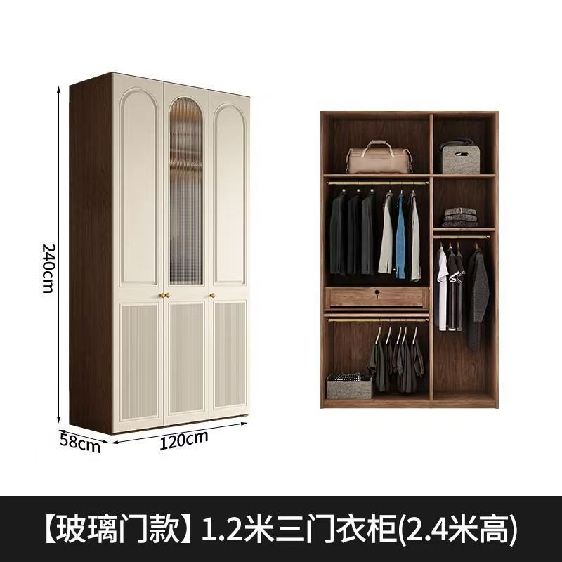 [유리도어 모델] 2도어 옷장(높이 2.4m)