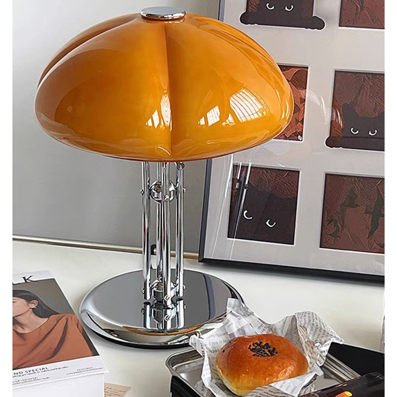 中古包豪斯南瓜台灯卧室床头复古设计师网红蘑菇创意装饰灯具批发|undefined