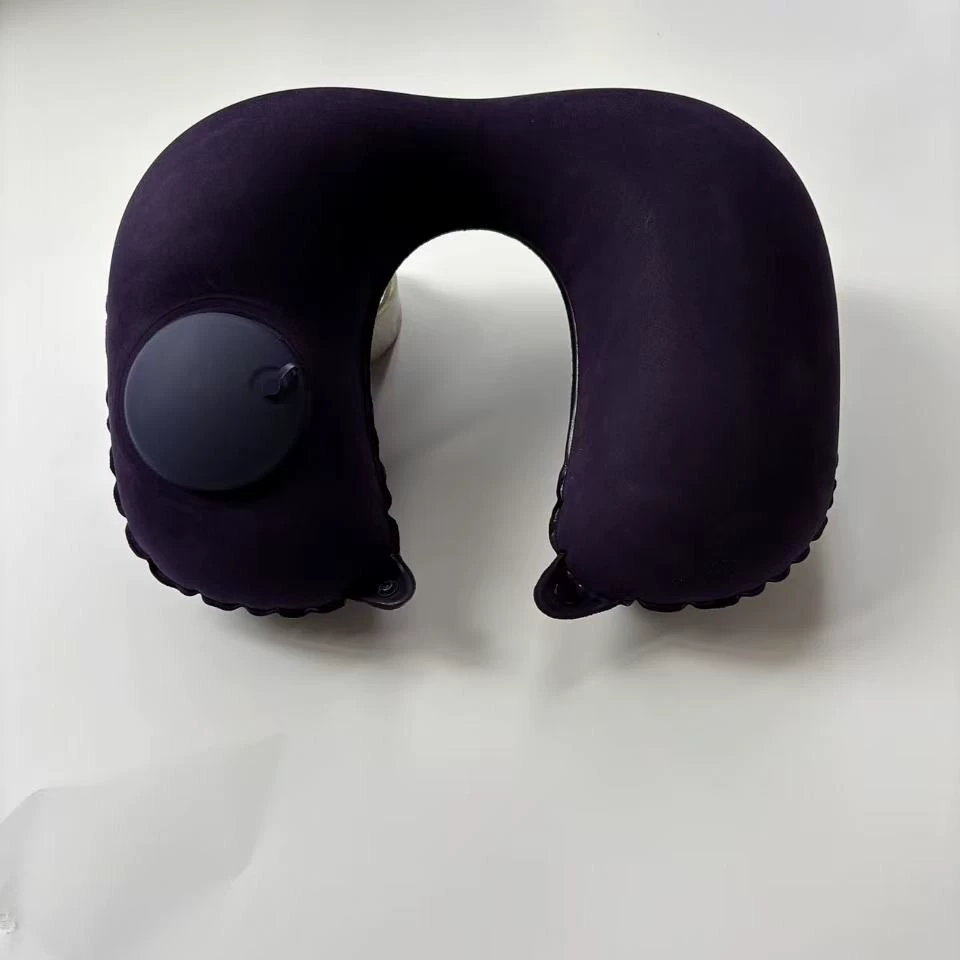 Надувная U-образная подушка, автоматическая надувная портативная подушка для шеи, подушка для самолета, надувная подушка для путешествий на открытом воздухе, самбо