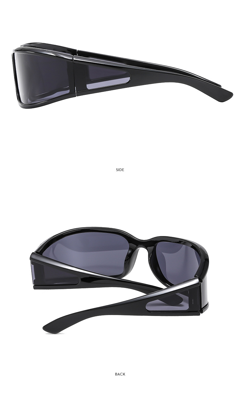 57g Weight Full Frame Glasses Structure Sunglasses Classification PC, UV400 Protection Lens Material Oval Frame Glasses Style Outdoor, Travel Occasion Solid Color Pattern Unisex Gender Streetwear Style Streetwear Solid Color PC UV400 Protection Oval Frame Full Frame Men's Sunglasses 11