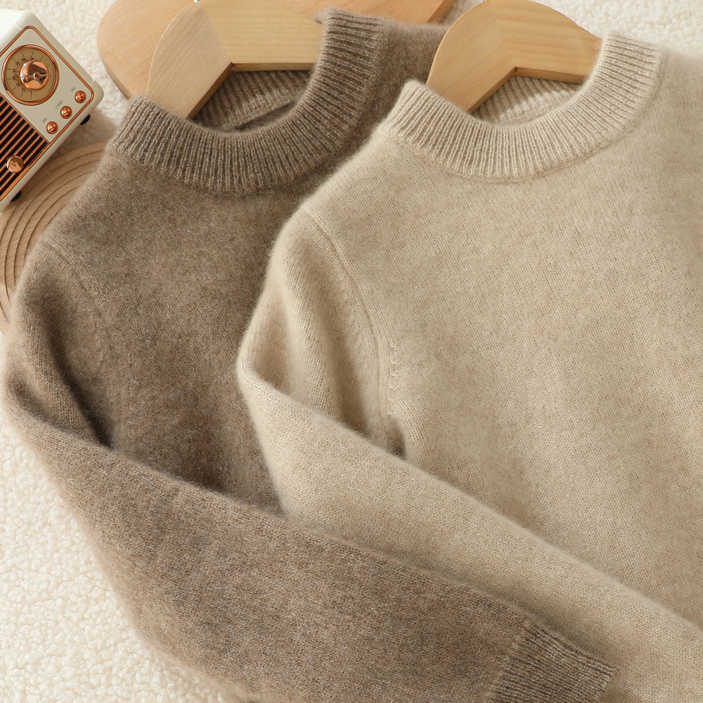 半高领儿童纯羊毛衫加厚男女童装针织打底衫秋冬新款宝宝保暖毛衣