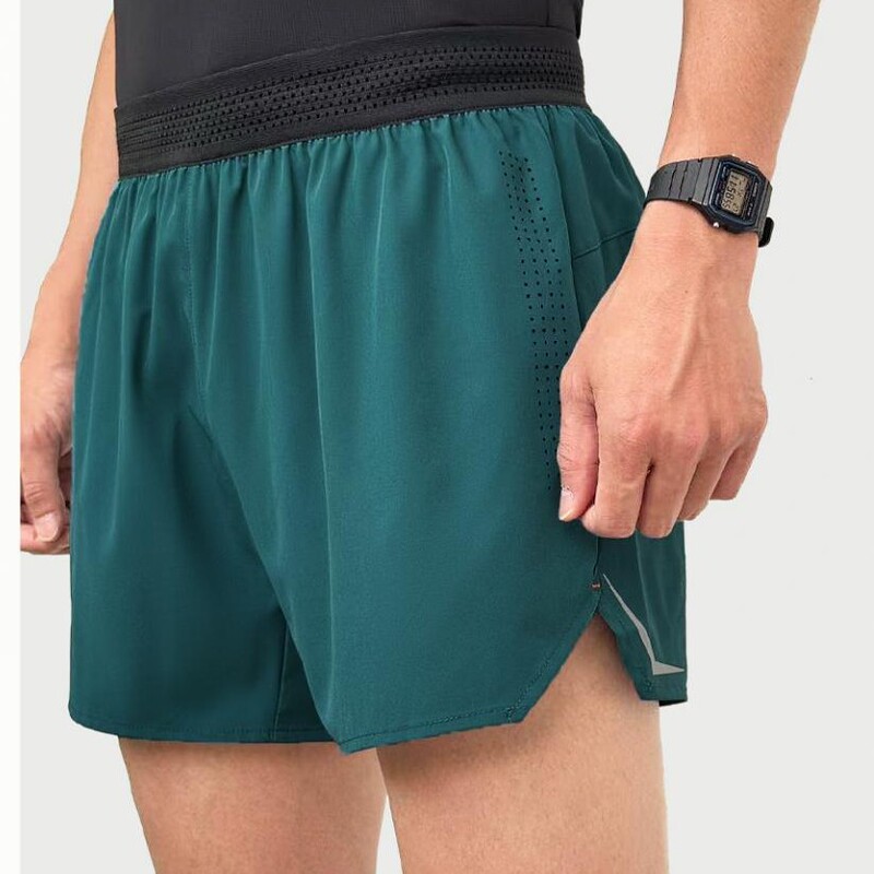 New Combed Double-Layer Running Shorts for Men, Professional Marathon Three-Point Pants with Fitness Lining That Can Hold Mobile Phones