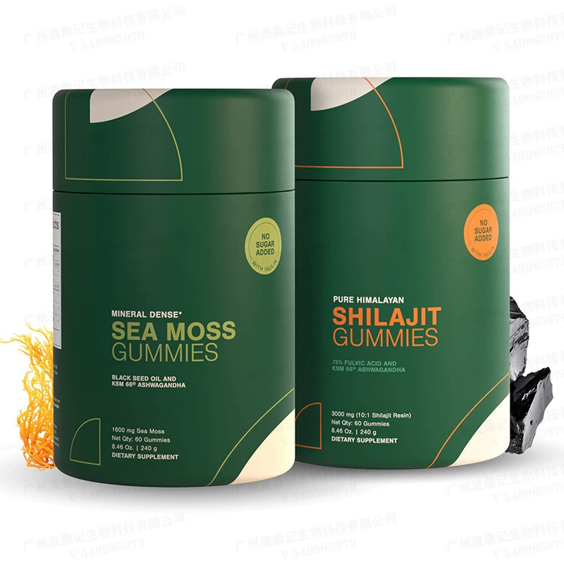 Новинка в наличии! Хит продаж на Amazon: 60 капсул жевательных конфет Шиладжит с морским мхом.