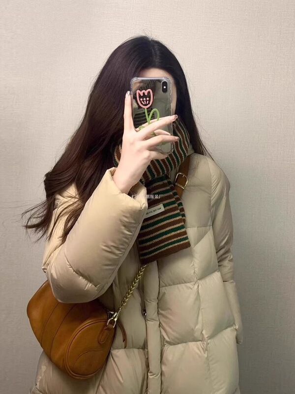 High-Fill down Jacket for Women, Super Stylish, New Winter 2025 Model, Premium Feel, Warm White Duck Down, Mid-Length