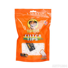 HONEYPUFF品牌 直径6mm手卷过滤嘴白色：圆柱海绵芯，带1册卷纸