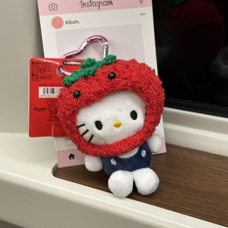 可爱kitty头套钥匙扣新款挂件书包挂饰毛绒包包礼物公仔玩偶|undefined
