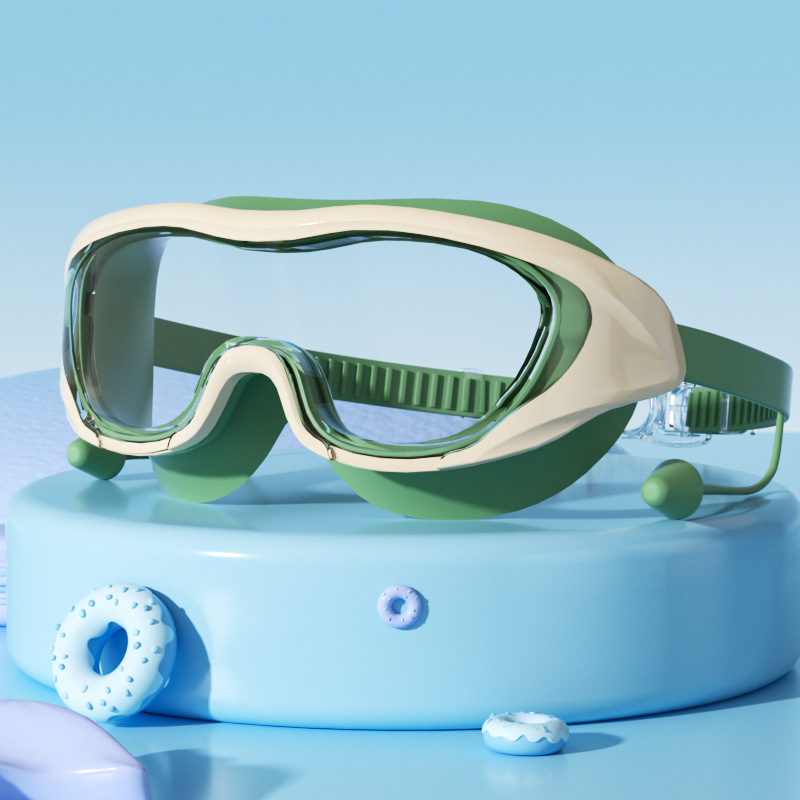Set de Gafas y Gorro de Natación para Niños de PC Anti-empañante e Impermeable