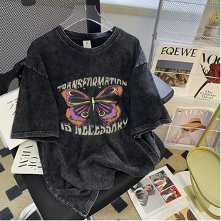 �W��hiphop�������f����t��Ů��a����oversizeˮϴ��ӡ�����·�