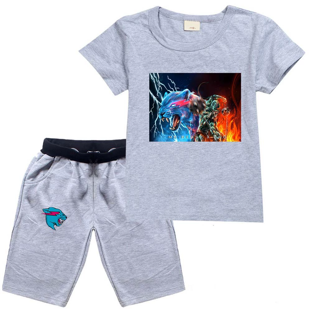Мистер Бист Boys летняя футболка-набор одежды Cross-border Baby Summer Clothing 067