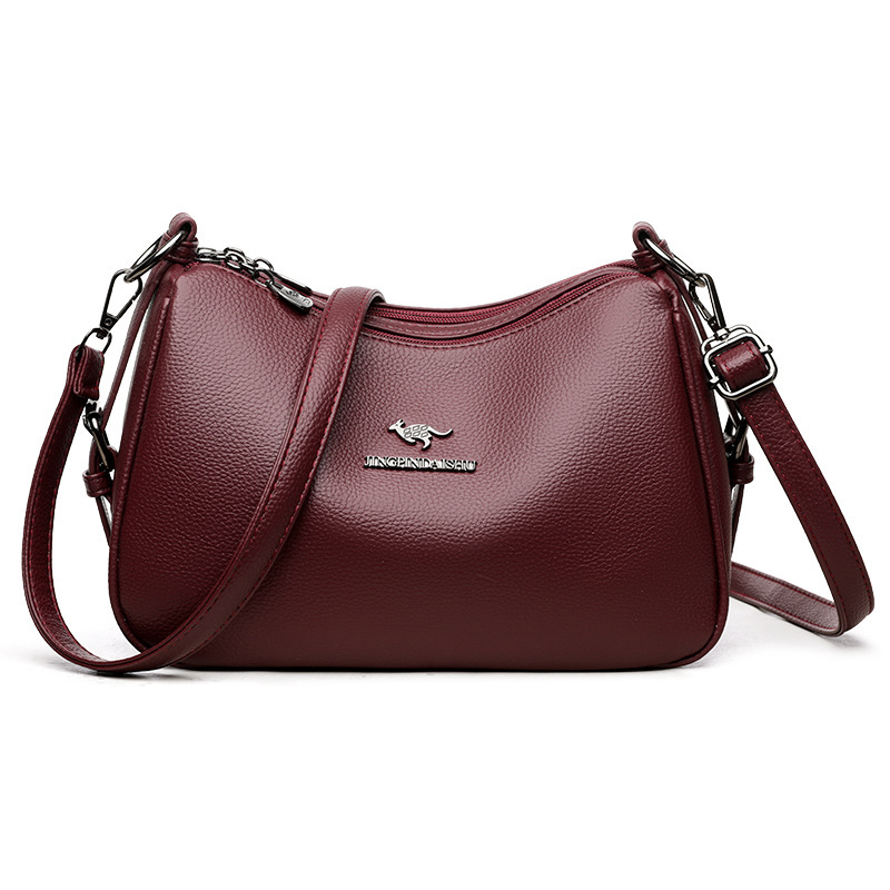 Bolso bandolera nuevo de gran capacidad para mujer, estilo 2024, con un diseño texturizado y elegante, bolso de mano moderno y vintage para damas.