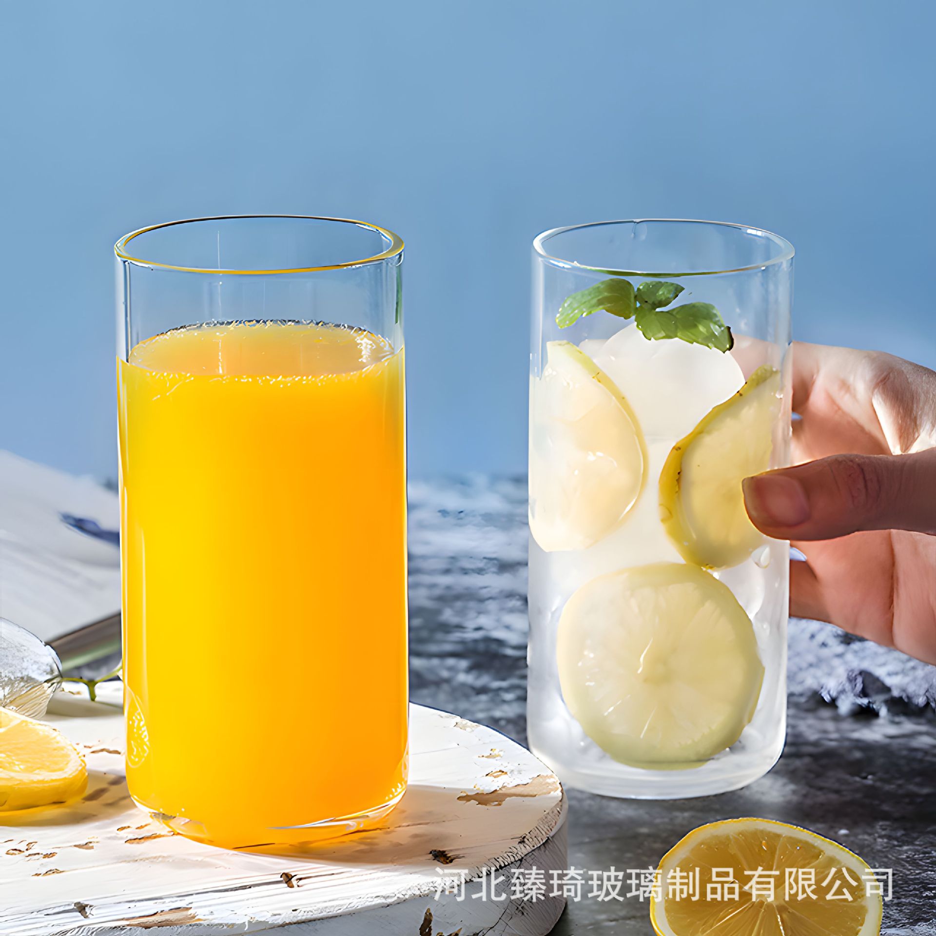 Vaso de Vidrio de Borosilicato Alto Resistente al Calor, Vaso Cilíndrico Recto para Hervir Agua a Alta Temperatura, Vaso Transparente para Comer