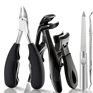Amazon Cross-border Stainless Steel Elbow Rubber and Plastic Nail Cincers Large Opening Secondary Opening Anti-splash Nail Cincer suit