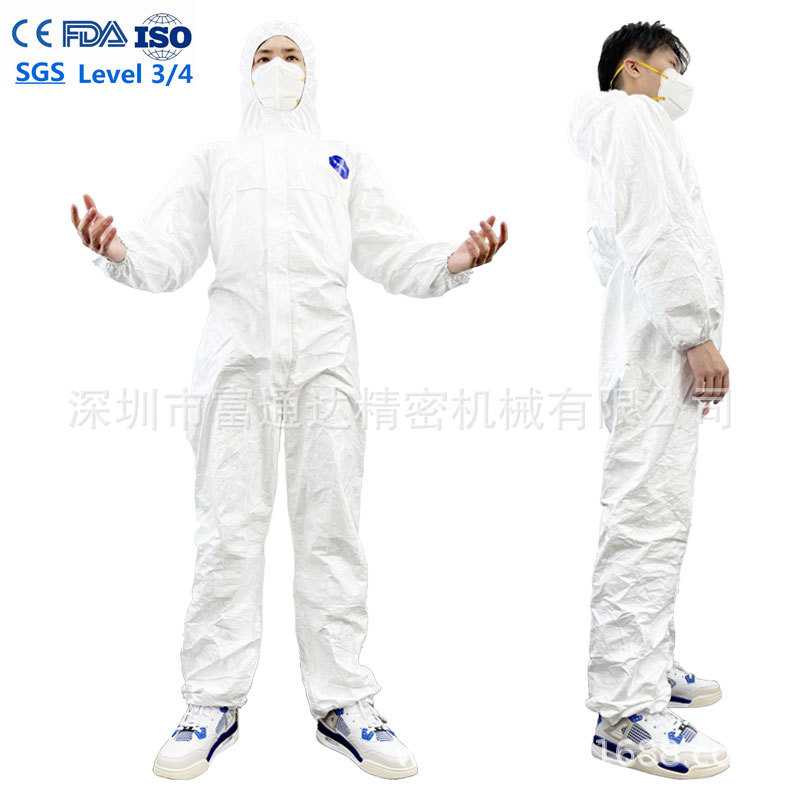厂家供应一次性65g Type 5 6 PPE 防护服可用于手术室 ISO16603