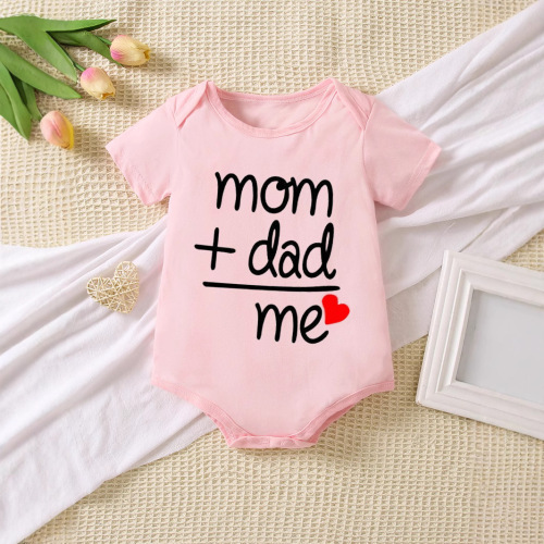 Baby climbing clothes summer short-sleeved one-piece clothes foreign trade Harbin clothes pure cotton thin cartoon printed newborn bag fart clothes